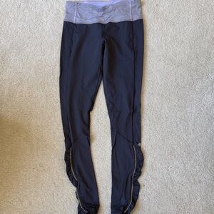 lululemon athletica Black and Gray Leggings